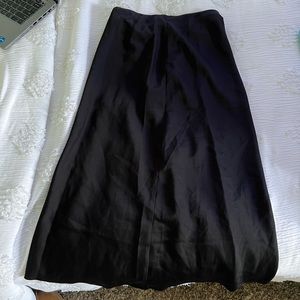 Black midi skirt